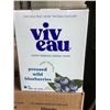 Image 2 : 4 CASES OF VIV EAU PRESSED WILD BLUEBERRIES LIGHTLY SPARKLING MINERAL WATER