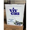 Image 2 : 4 CASES OF VIV EAU PRESSED WILD BLUEBERRIES LIGHTLY SPARKLING MINERAL WATER