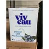 Image 2 : 4 CASES OF VIV EAU PRESSED WILD BLUEBERRIES LIGHTLY SPARKLING MINERAL WATER