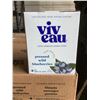 Image 2 : 4 CASES OF VIV EAU PRESSED WILD BLUEBERRIES LIGHTLY SPARKLING MINERAL WATER