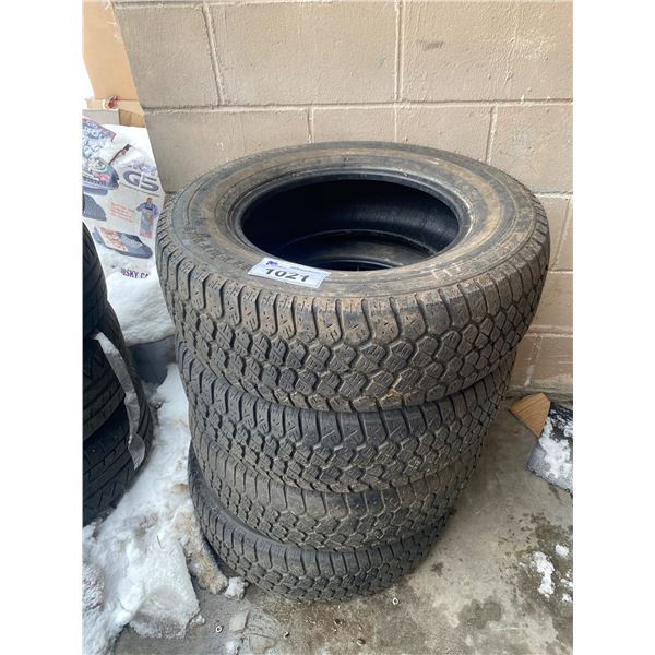 4 16" MICHELAIN TIRES, 4 15" FIRESTONE TIRES