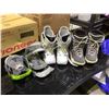 Image 1 : ASSORTED SNOWBOARD BOOTS & BINDINGS INCLUDING; BURTON, MONTO & WARP RIDERS