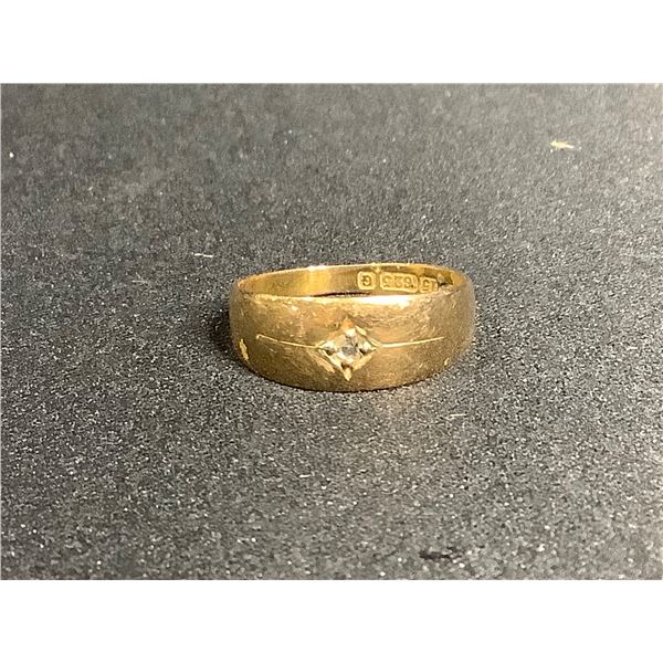 15K (STAMPED 625) GOLD DIAMOND RING