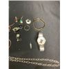 Image 3 : BROKEN BRACELET STAMPED 925, COSTUME RING, DISNEY WINNIE THE POOH WATCH, BROKEN NECKLACE, MENS