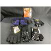 Image 1 : 3 NEW STEALTH ORIGINAL WORK GLOVES, NEW WORKHORSE GLOVES, BLUE/BLACK WINTER GLOVES, & NEW GORILLA