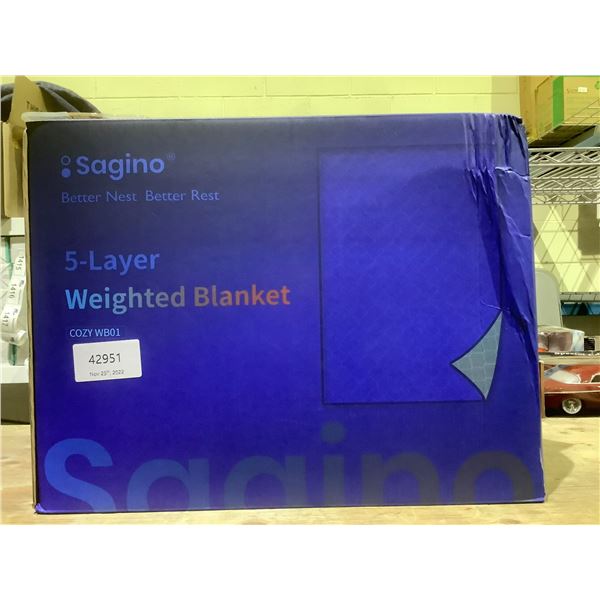 NEW SAGINO 5; LAYER WEIGHTED BLANKET