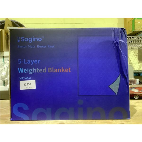 NEW SAGINO 5; LAYER WEIGHTED BLANKET