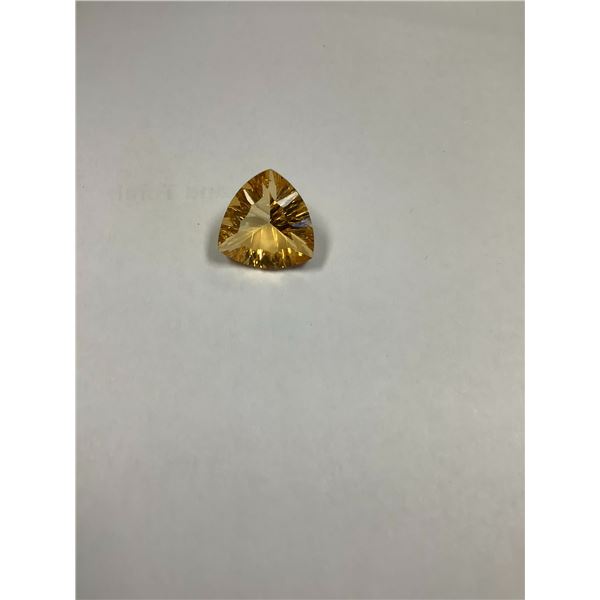 NICELY FLUTED TRILLION CUT CITRINE 5.80CT.