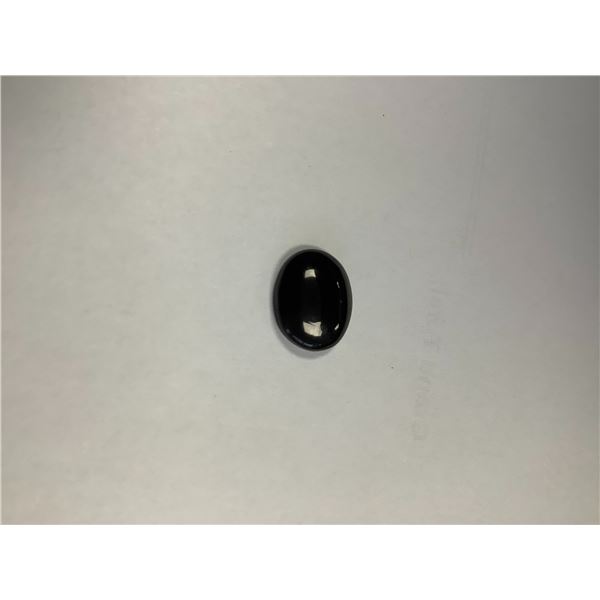 OVAL CUT BLACK ONYX .85CT.