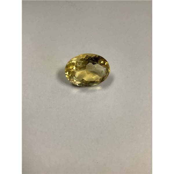 OVAL PALE CITRINE 11.85CT.