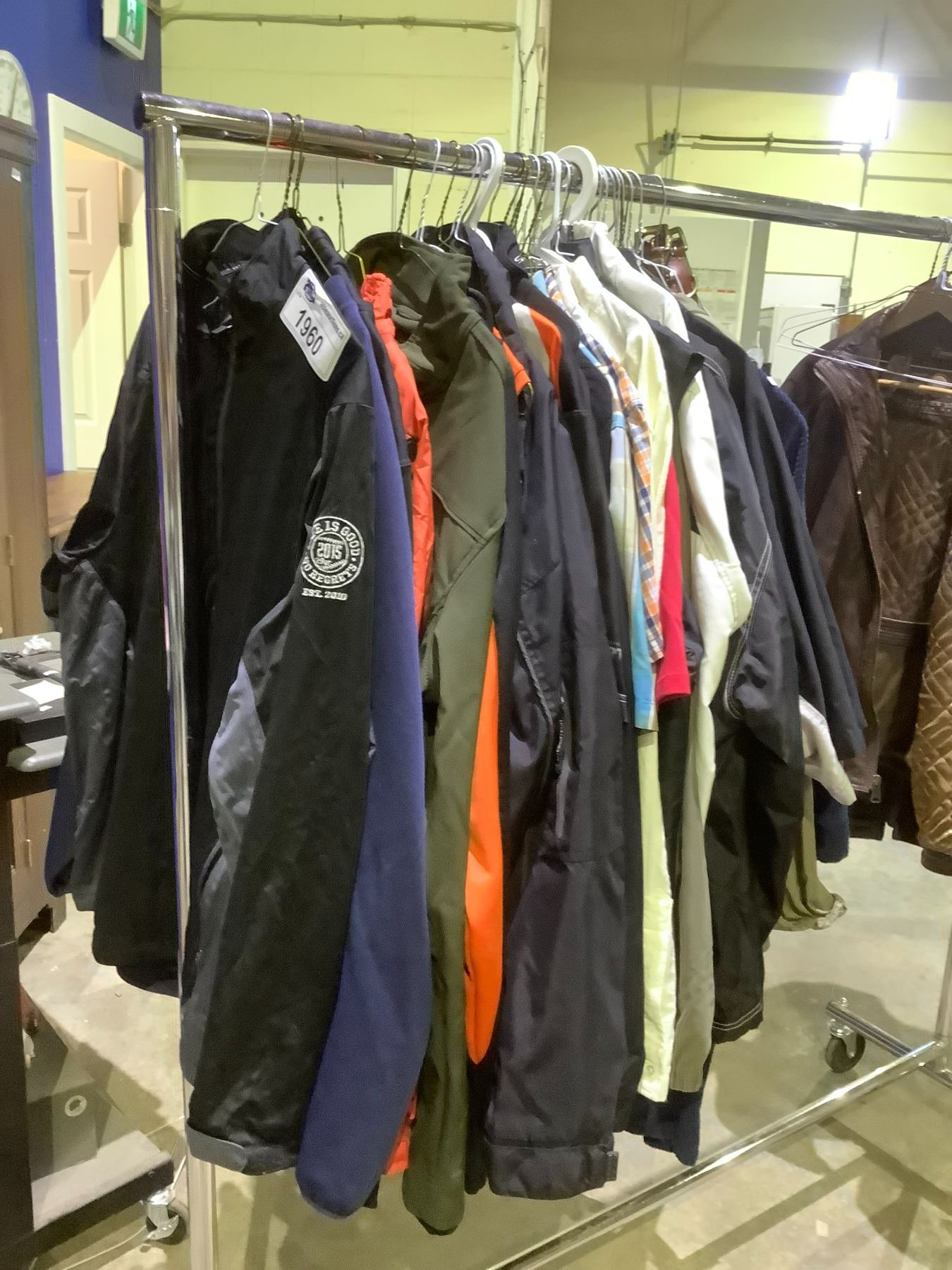 ASSORTED CLOTHING RACK NOT INCLUDED