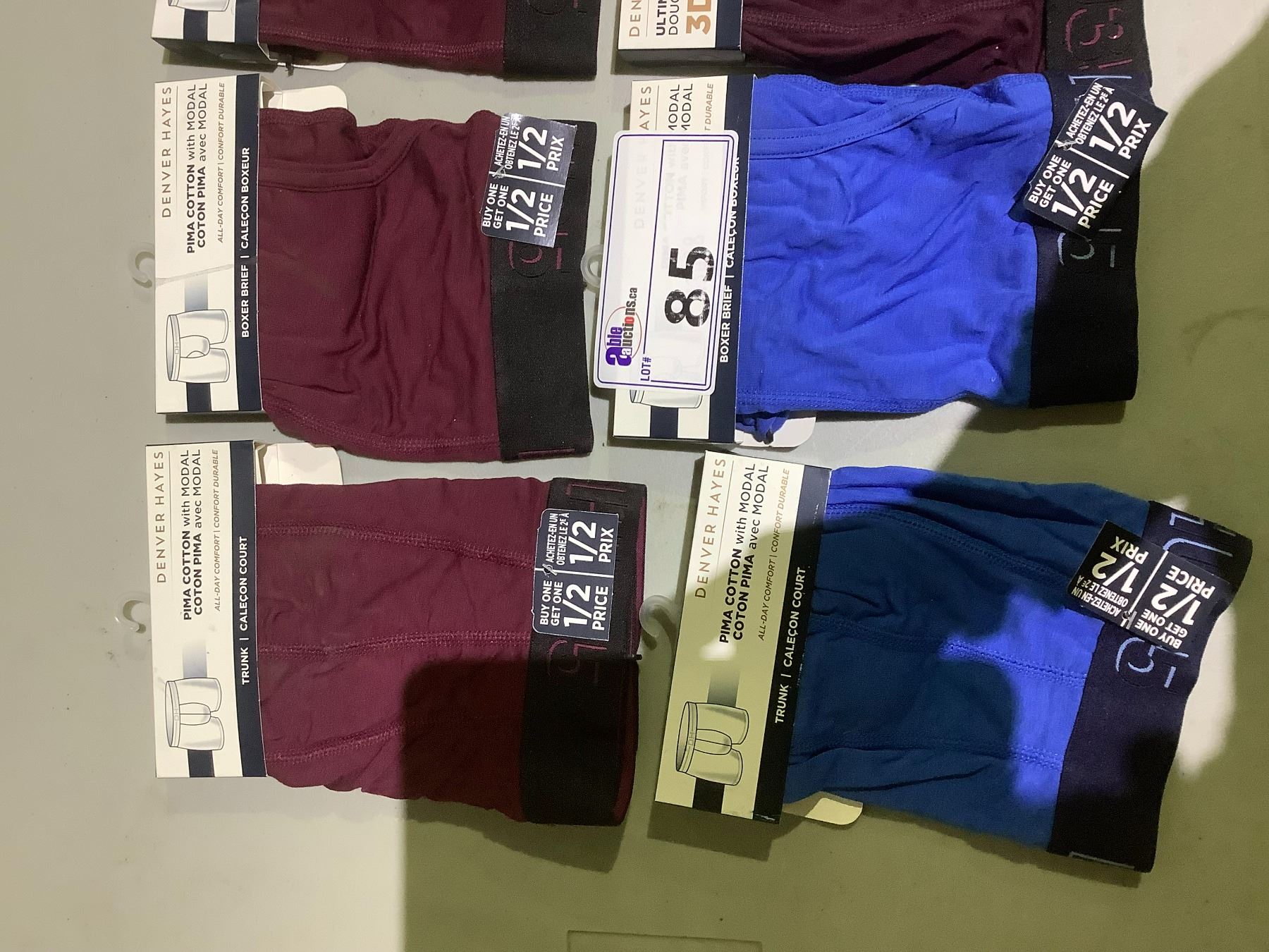 ALL NEW 6 PAIRS ASSORTED DENVER HAYES MENS UNDERWEAR SIZE S INCLUDING all-new-6-pairs-assorted-denver-hayes-mens-underwear-size-s-including