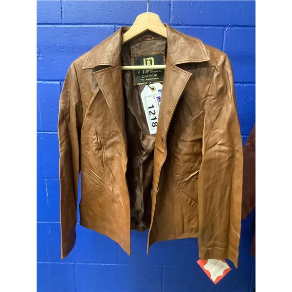NEW WITH TAGS VIP LEATHERS CANADA FINE LAMBSKIN LEATHER JACKET SIZE ...