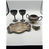 Image 1 : Silver like Cups and Tray