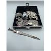 Image 1 : Letter opener and belt buckles