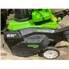 Image 2 : *TESTED WORKING* GREENWORKS PRO 80V 22" ELECTRIC SNOW BLOWER WITH CHARGER AND 2 BATTERIES