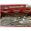 Image 3 : ROLLING TOOLBOX WITH ASSORTED CONTENTS INCLUDING; VOLTAGE TESTER, RATCHET BITS, HAND TOOLS & MORE
