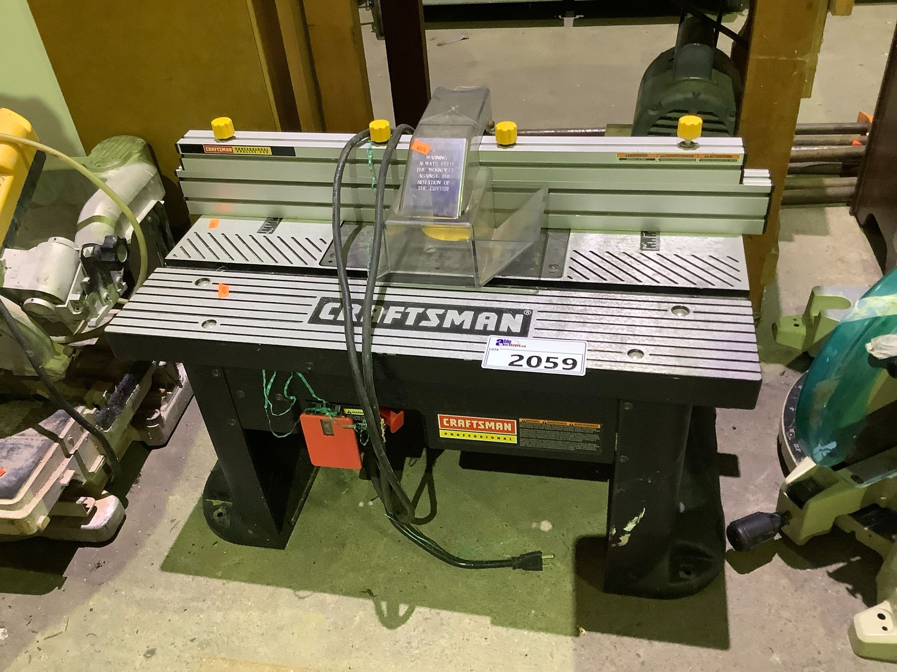 Craftsman Pro Router Table CRAFTSMAN PROFESSIONAL ROUTER TABLE WITH PORTER CABLE ROUTER MODEL ...