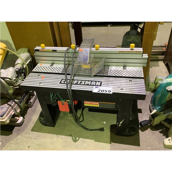 CRAFTSMAN PROFESSIONAL ROUTER TABLE WITH PORTER CABLE ROUTER MODEL ...