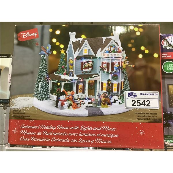 DISNEY ANIMATED HOLIDAY HOUSE WITH LIGHTS AND MUSIC