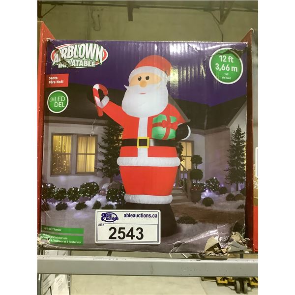 AIRBLOWN SANTA LED 12FT INFLATABLE