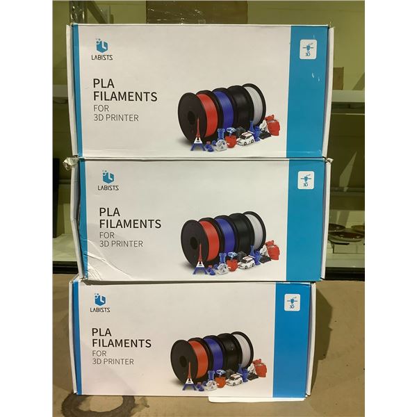 3 NEW LABISTS PLA FILAMENTS FOR 3D PRINTERS