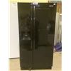 Image 1 : MAYTAG BLACK SIDE BY SIDE FRIDGE WITH WATER AND ICE DISPENSER MODEL MSF21D4MDE01