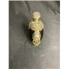 Image 2 : SINO-TIBETAN HORN INLAID CEREMONIAL SNUFF BOTTLE