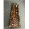 Image 1 : 2 DRAGON MEDALLION WOODEN SCROLL WEIGHTS