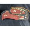 Image 2 : FIRST NATIONS HAND CARVED AND PAINTED GOLDEN EAGLE WITH COPPER ACCENTS BY LANCE E.