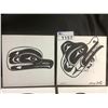 Image 2 : 4X FIRST NATIONS ORIGINAL OIL ON CANVAS PAINTINGS BY ANTHONY JOSEPH