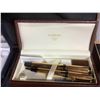 Image 8 : ASSORTED PENS, CUFFLINKS, AND EMPTY JEWELRY BOXES