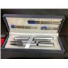 Image 9 : ASSORTED PENS, CUFFLINKS, AND EMPTY JEWELRY BOXES