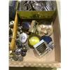 Image 2 : ASSORTED CUTLERY, BUTTONS, EMPTY JEWELRY BOXES, AND COLLECTIBLES