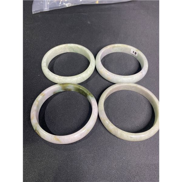 4 JADE BANGLES