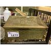 Image 2 : BRASS PLATE AND BRASS PLATED ITEMS: UMBRELLA STAND, BREAD BOX, & MAILBOX