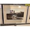 Image 3 : 5 ASSORTED FRAMED PRINTS INCLUDING; DURHAM CATHEDRAL 1903, LYNMOUTH HARBOUR 1907, LONDON BRIDGE