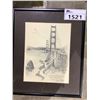 Image 3 : 2 FRAMED PRINTS BY DON DAVEY; GOLDEN GATE BRIDGE SAN FRANCISCO 1977 & HYDE ST. CABLE CAR SAN