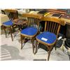 Image 1 : 3 VINTAGE CHAIRS & PLANT STAND