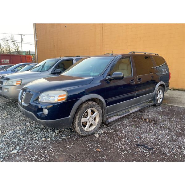 2005 PONTIAC MONTANA SV6, 4DRSW, BLUE, GAS, AUTOMATIC, VIN 1GMDV33L25D208922, 93,532KMS,