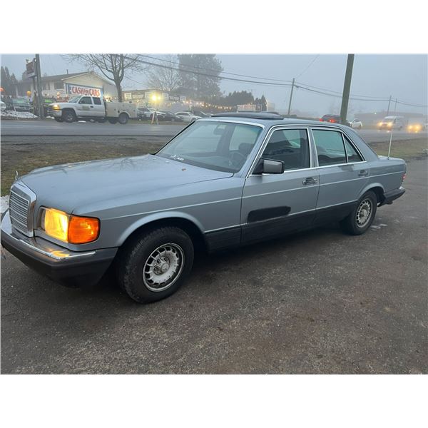 *MUST TOW* 1981 MERCEDES 300SD, GREY, 4DRSD, DIESEL, AUTOMATIC, VIN WDBCB20A2BB012247,
