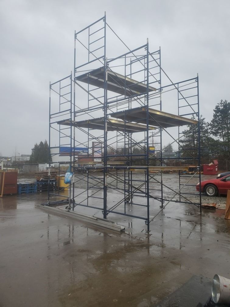 Scoffolding Racking METALTECH PORTABLE SCAFFOLD RACKING (UNASSEMBLED) INCLUDING; CROSS ...