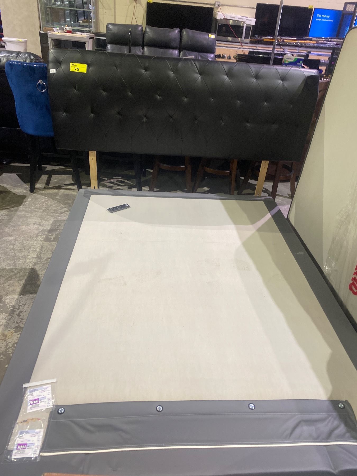 SERTA QUEEN SIZE ADJUSTABLE BED FRAME WITH HEAD ADJUSTMENT, LEGS, AND