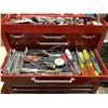 Image 3 : BEACH 6 DRAWER TOOLBOX WITH MASTERCRAFT ROLLING 7 DRAWER TOOL CHEST, WITH TOOL CONTENTS, GRINDER,