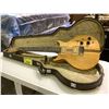 Image 1 : WOOD 6 STRING ELECTRIC GUITAR WITH CASE