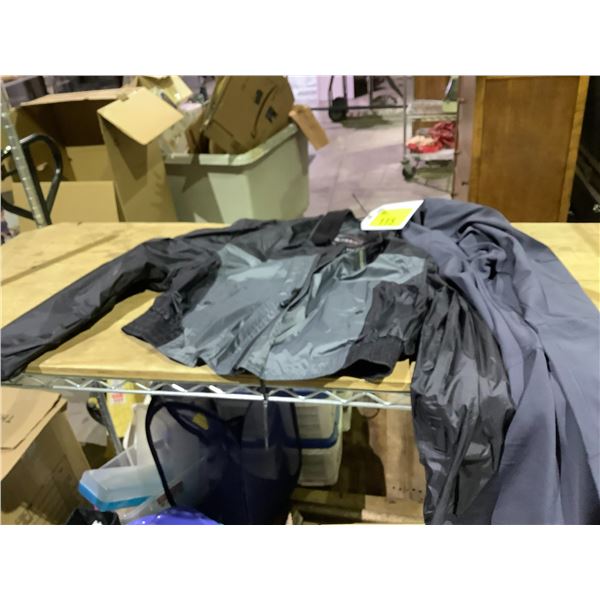 OLYMPIA MOTORSPORTS JACKET SIZE XL AND AVIA SIZE MEDIUM 30" PANTS