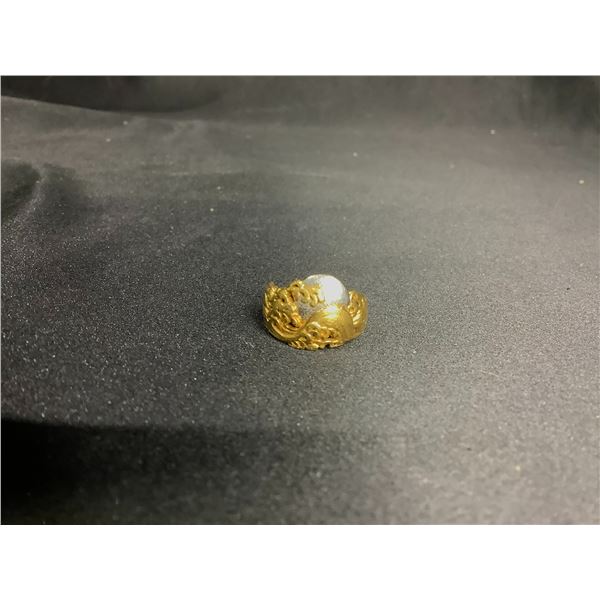 22K+ LADIES RING WITH WAVE MOTIF SIZE 4.5