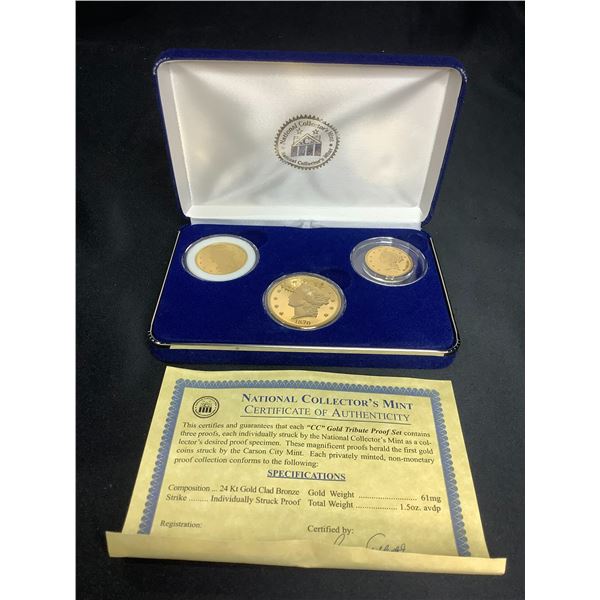 "CC" GOLD (PLATED) PROOF SET
