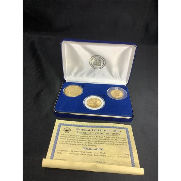 "CC" GOLD (PLATED) PROOF SET