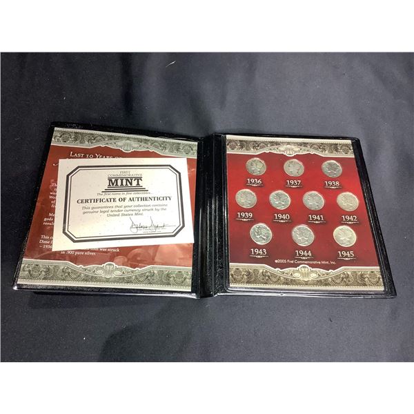 USA MERCURY SILVER DIME SET